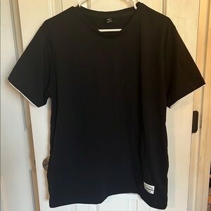 NFINITY Black Short Sleeve Tee Classic Crew Neck